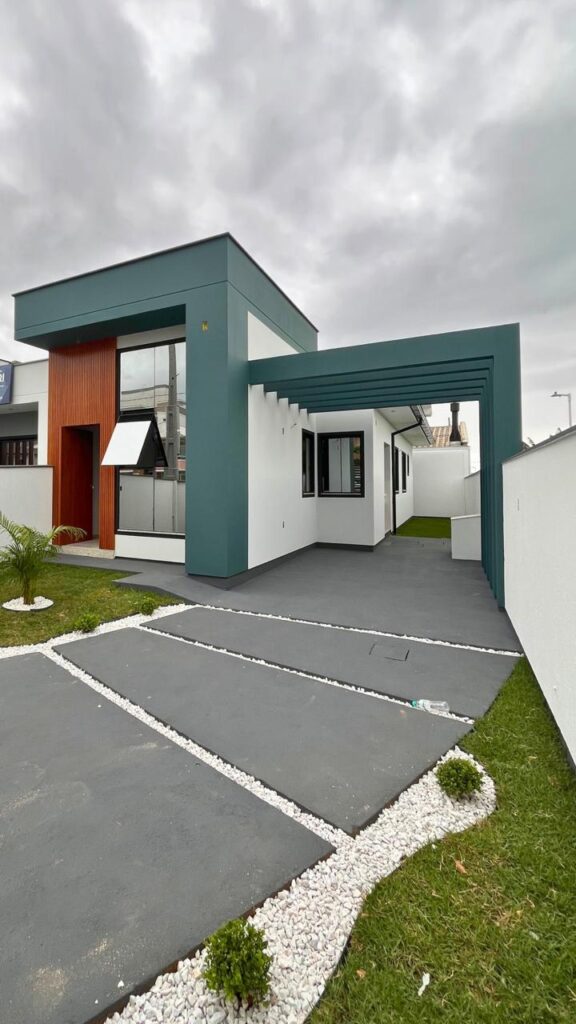 Foto 1 de Casa geminada – fachada moderna