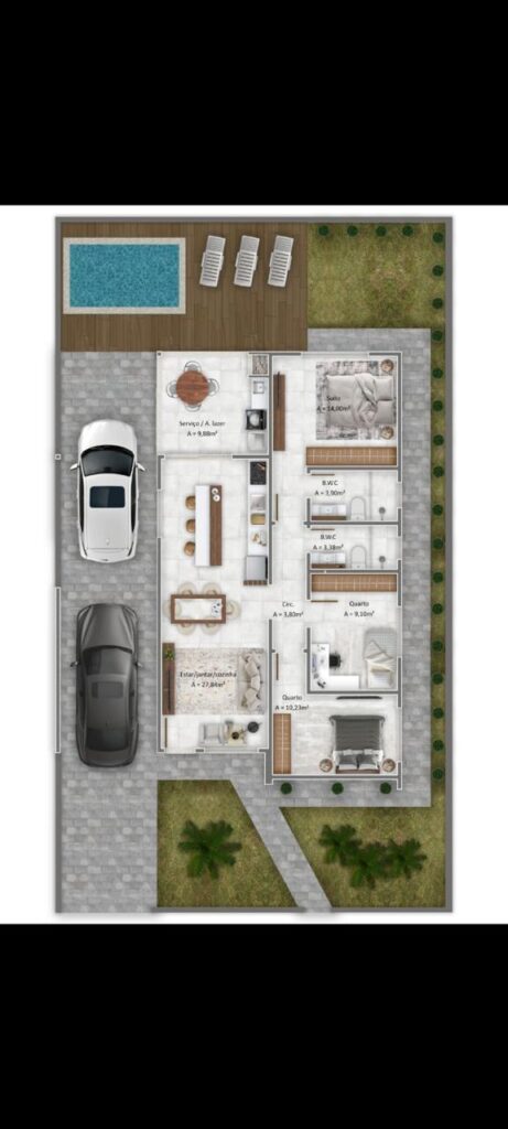 Foto 4 de COM PISCINA & ESPAÇO GOURMET